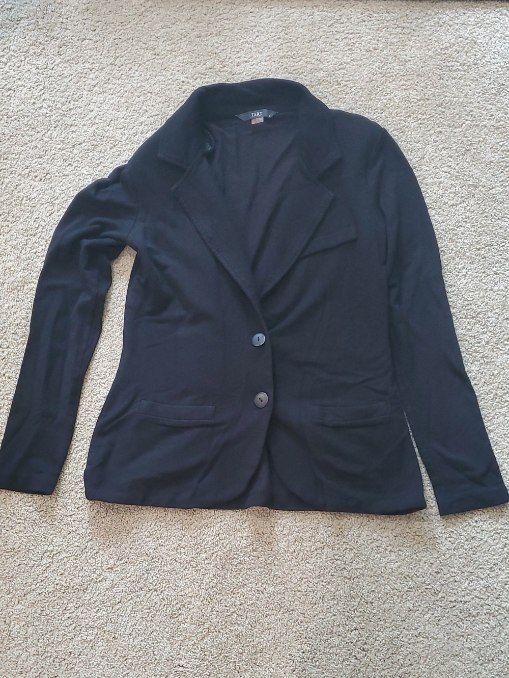 Tart Black Women's Two-Button Blazer Jacket